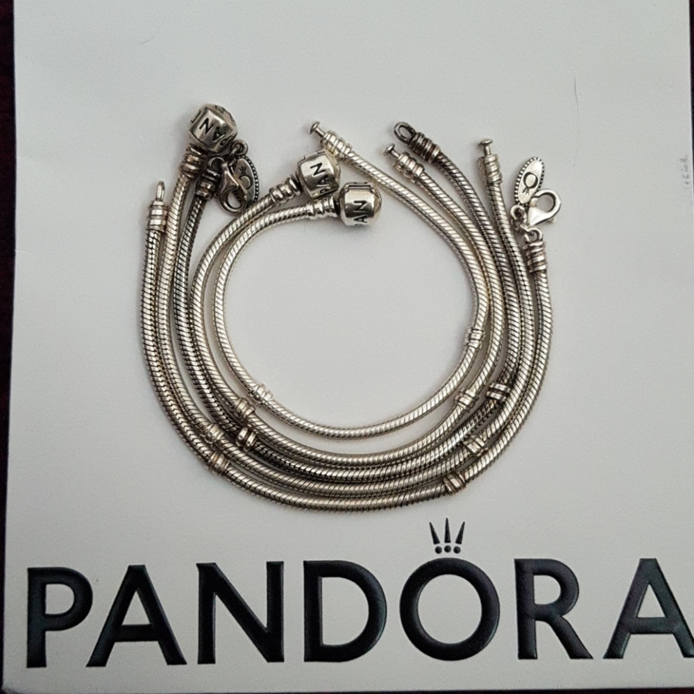 5 Pandora bracelets